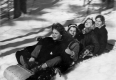 Girls Sledding 