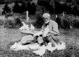 Will Monroe and white pigeons