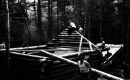 Construction of log shelter