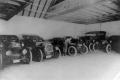 Interior of a building with automobiles