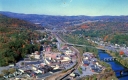 White River Junction aerial view in fall