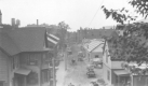 A view from above of Gates Street and Miller Auto