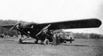 Amelia Earhart and plane
