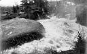 Swollen and turbulent river