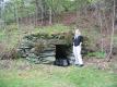 Stone Cavern Built into Wooded Hillside