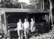 Two Women and boy in front of Montclair Glen Lodge