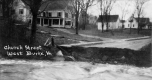 Flood Damage on Church Street in West Burke VT