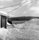 Snow-covered buildings 