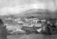 Village Community in front of Mountain