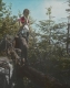 Boy at Head of Forehead Trail, Mt. Mansfield