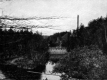 Black and White Postcard of the Gorge in Burlington