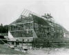 Construction of the Farm Barn at Shelburne Farms