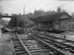 Effects of 1927 flood on Rutland Railroad and Freight house
