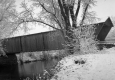 Covered Bridge in Proctor During Winter