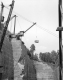 Crane Pulling a Large Marble Block out of Roxbury Marble Quarry