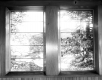 Forest Scene in Stained Glass Window