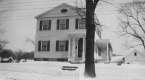 House at #10 North Pleasant Street in snow