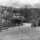 Bus Approaching Covered Bridge
