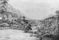 Watercolor of Timber-Framed Bridge