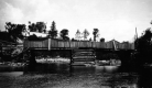 Wooden Bridge on Log Supports