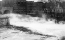 Battell Bridge and the Falls during the Flood of 1927