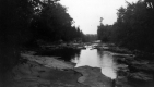 Slow moving rocky creek