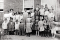 Children Outside of a School