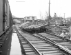 Flatcars Sunk in Washout