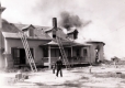 Firefighting efforts at the Breadloaf Cottage Fire