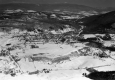 Aerial Shot of Bristol village and the Green Mountains