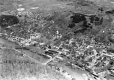 Aerial shot of State Street in Montpelier