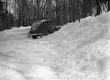 Vermont Highway Patrol Car Parked in Snowy Scene