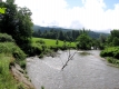 Bend in Little River with Pasture and Mountans