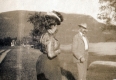 Formally dressed Man and Woman at Lake Dunmore 
