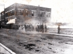 Band Marching Across the Battell Bridge