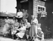 Women in front of Schubert Hall at Trapp Family Music Camp