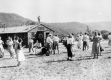Dancing outside of building at Trapp Family Music Camp