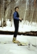 Woman Cross Country Skiing
