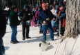 Governor Dean Tapping a Sugar Maple