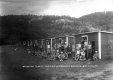 Campers on Bungalow Street at Camp Zelenko