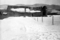 Barn with Silo in Winter
