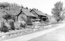 Chalet with Rock Fence