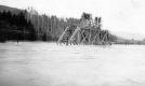 Flood at Harvey RR Bridge