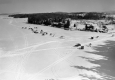 Fishing shanties on Lake Champlain