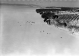 Fishing shanties on Lake Champlain