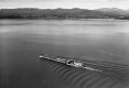 Boat on lake Champlain near Basin Harbor