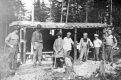 Hikers at a Long Trail Hut