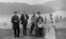Group in front of a Lake