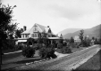 Stately Dwellings along Dirt Road in Manchester