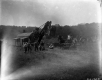 Steam shovel digging trench